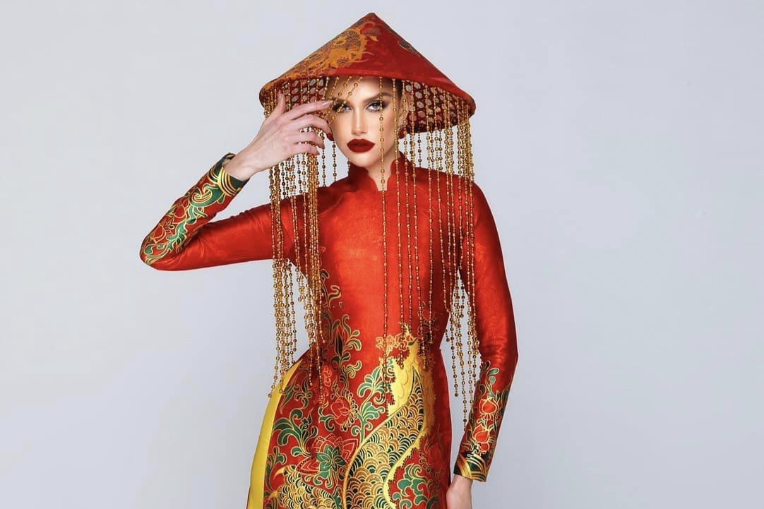 Miss Grand International 2022 wearing Vietnamese custom in the teaser for the pageant